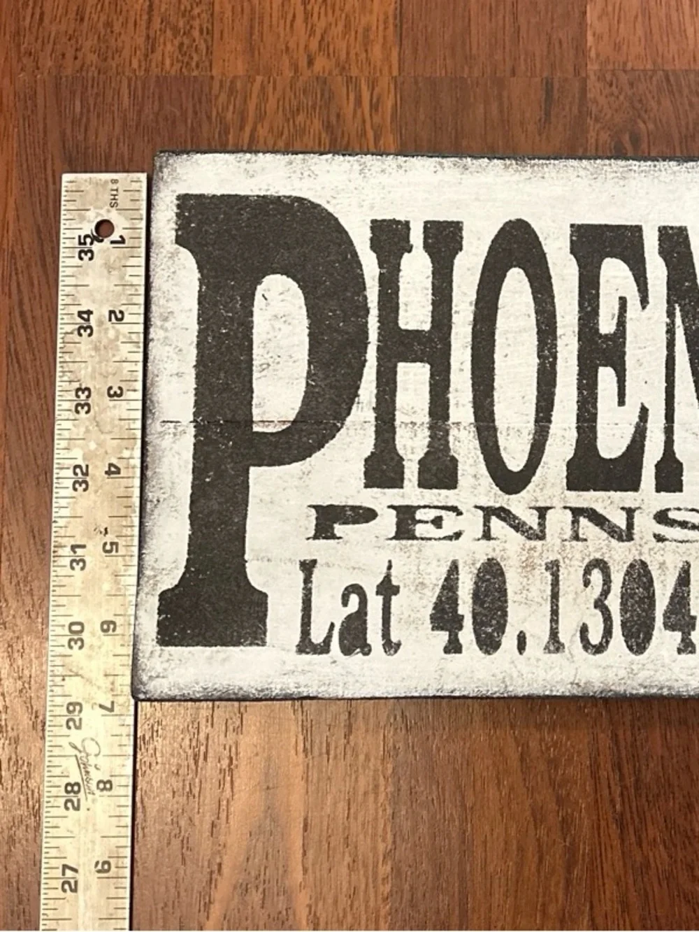 Phoenixville Pennsylvania Rustic Wooden Sign Home Decor Kitschy